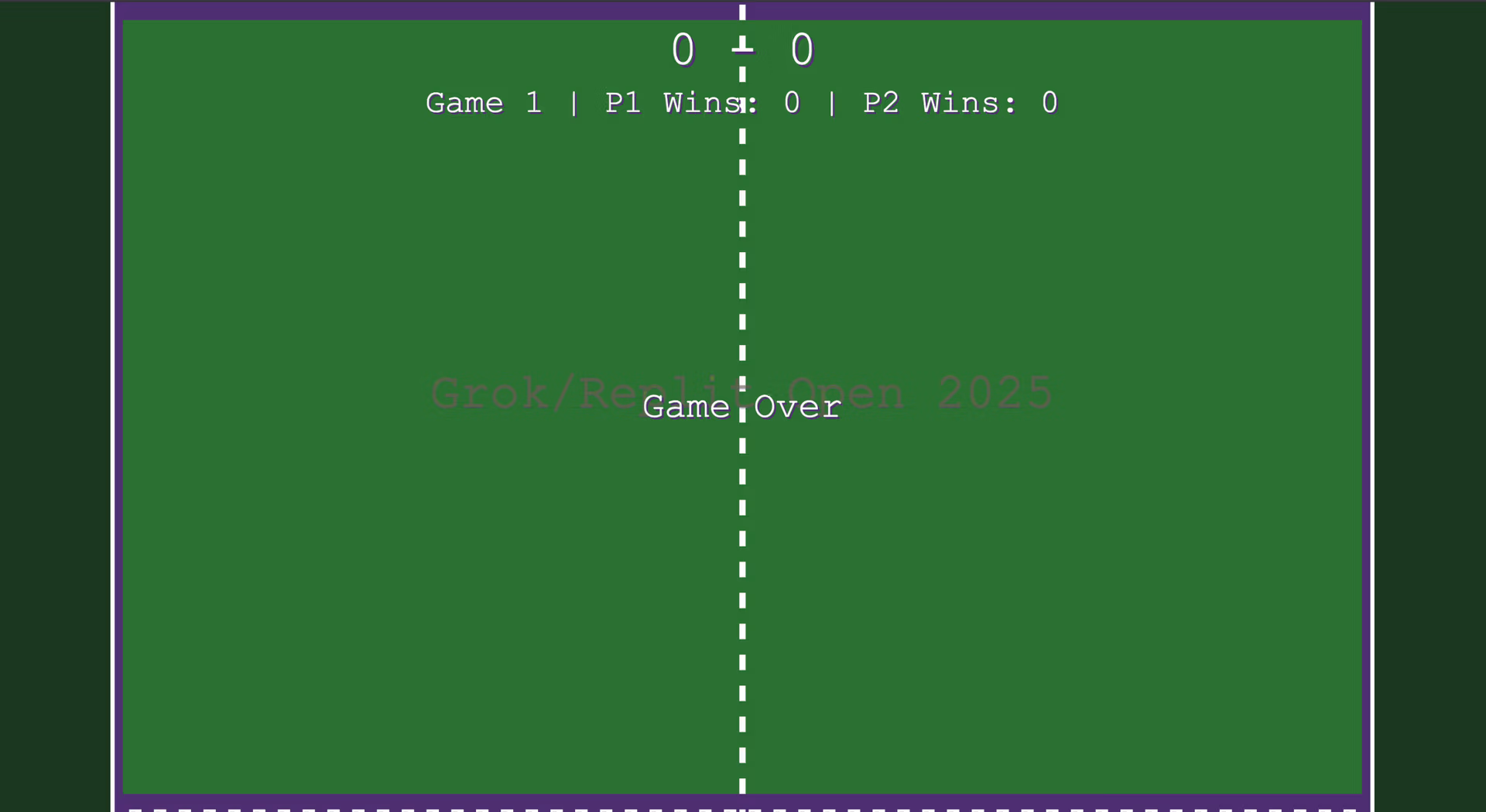 Game Over Screen