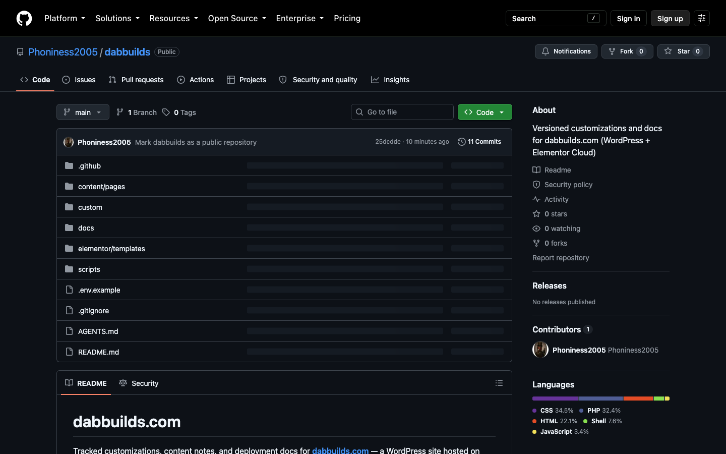 Public dabbuilds source repository on GitHub